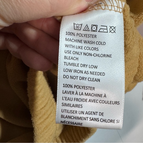 Urban Outfitters Tan Fleece Pullover Snap Neck Sweatshirt Cozy Neutral L - Picture 5 of 8